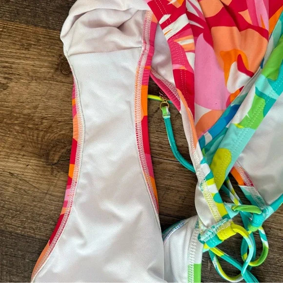 Bleu Rod Beattie 3 piece Colorful Floral Bikini - Picture 10 of 13